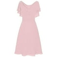 thumbnail image 1 of KkSLirnhs Formal Dresses for Women Plus Size Dresses under $10 Women formal Wedding Bridesmaid High-waist Party Ball Prom Gown Cocktail Dress Pink L, 1 of 3