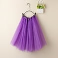 thumbnail image 1 of KkSLirnhs Free Size Girls' Summer Ruffle Skirt with Bubble Silhouette and Lightweight Lightweight Tutu Toddler Kids Tulle Tiered Mesh Skirt Princess Party Dress Layered Skirt For Little Girls Purple, 1 of 3