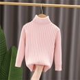 thumbnail image 1 of KkSLirnhs Sweaters for Girls Size 8 Long Sleeve Shirts for Girls Fashion Girl and Boy Children' Casual Long Sleeved Solid Color Warm TurtleNeck Over Sweater 6 Years（20） Pink, 1 of 6