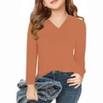 thumbnail image 1 of KkSLirnhs Sweatshirt for Girls 10-12 and 14-16 Long Sleeve Prints Shirts Cute Crewnecks Dressy Casual Blouses Clothes 3 Years Orange, 1 of 5