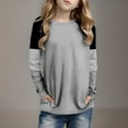 thumbnail image 1 of KkSLirnhs Sweatshirt for Girls 10-12 and 14-16 Motion Fashionable And Cute Round Neck Long Sleeved Girls Shirts 5 Years Gray, 1 of 6