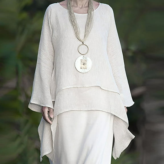 KkSLirnhs Womens Shirts Plus Size Tunic for Leggings Womens Spring and Summer Round Neck Short Sleeve Solid Loose Casual Cotton White XXXXXL