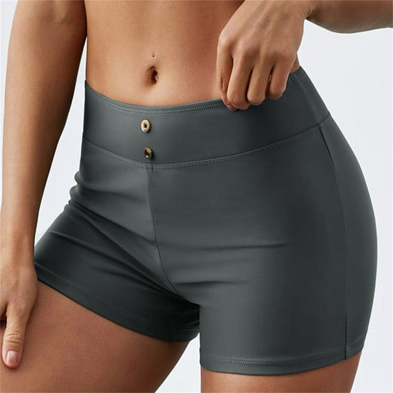 KkSLirnhs Womens Swim Trunks for Women High Waisted Plus Size Quick Dry Swim Pants Swim Shorts Swimsuit Bottom Swimwear Bathing Suits Tankini Bikini Gray XXL