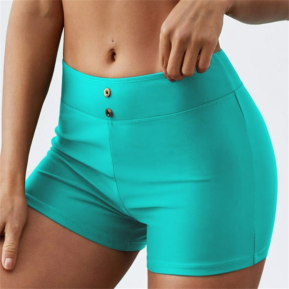 KkSLirnhs Womens Swim Trunks for Women High Waisted Plus Size Quick Dry Swim Pants Swim Shorts Swimsuit Bottom Swimwear Bathing Suits Tankini Bikini Green L