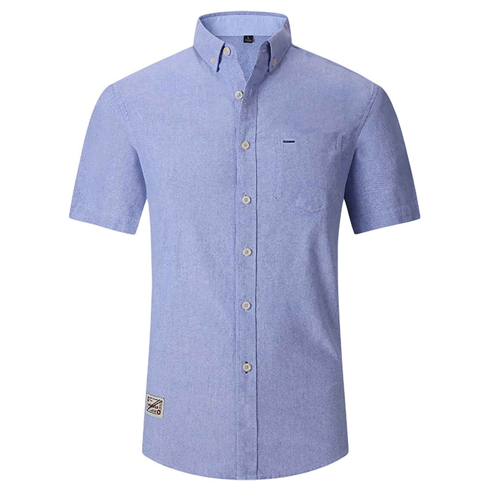 Men’s Relaxed Fit Long Sleeve Button-Down Shirt