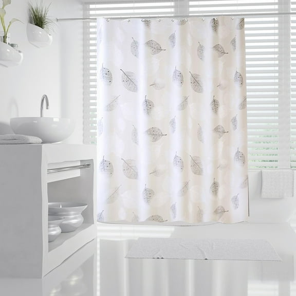Kkbbma Under $5 Shower Curtain, Floral Printed Shower Curtains For Bathroom, Best Shower Curtain, No Need To Punch Holes Waterproof Shower Curtains With Hook, Cortina De Baño