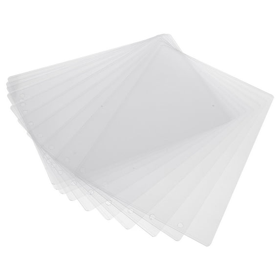 OULII 10Pcs Transparent A4 Page Protectors Plastic Sleeves for Supermarket Displays