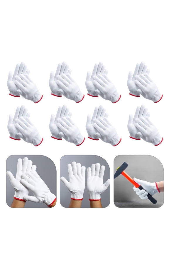 Painters Gloves Work Gloves Nylon For Men 12 Pairs