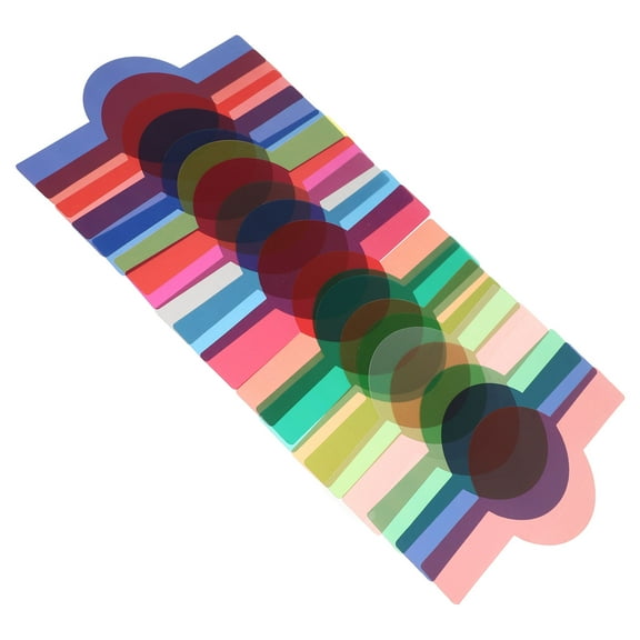 OULII 20pcs Camera Flash Accessories Color Filter Board Assorted Color PVC Photographic Filters