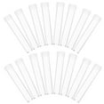 Kkewar 25 pcs Transparent Test Tube Plastic Clear Test Tube Laboratory