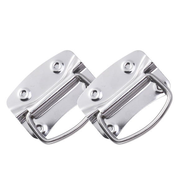 OULII 2pcs Universal Handle Cabinet Door Handle Silver Plated Iron Pulling Home Improvement