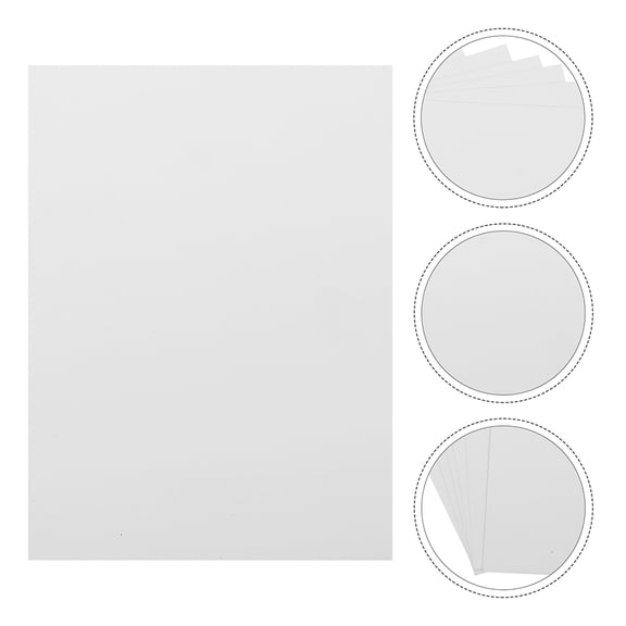 OULII 5Pcs Durable White Aluminum Sublimation Sheets for DIY Heat Transfer Photo Frames and Signage
