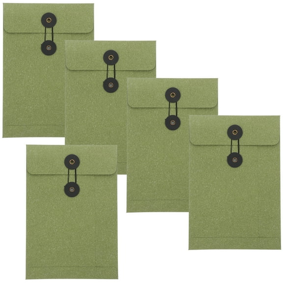 OULII  Dark Green Multi-Functional Paper Envelopes for Home Use 5Pcs