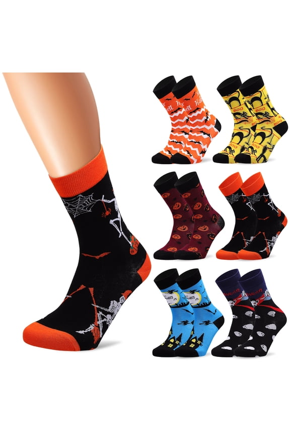 6 Pairs Cartoon Monster Socks Theme Assorted Clothing