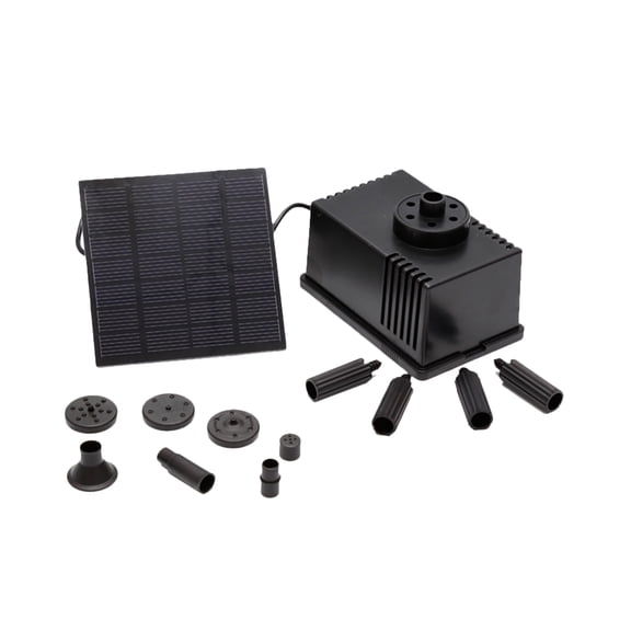 VORCOOL Environmentally Friendly Water Fountain for Bird Bath Solar Pump Black 1 Set