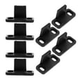 thumbnail image 2 of 8 Pcs Barn Door Floor Guides - Black Sliding Door Track Guide For Closet & Pocket Doors 2 of 9