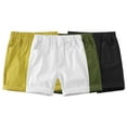 thumbnail image 1 of Kkkded 1-10 Years Boys Girls with Pockets Unisex Cotton Casual Shorts for Kids Baby Toddler Summer Shorts Elasticated Waist Middle Pants, 1 of 9