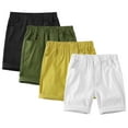thumbnail image 1 of Kkkded 1-10 Years Boys Girls with Pockets Unisex Cotton Casual Shorts for Kids Baby Toddler Summer Shorts Elasticated Waist Middle Pants, 1 of 9