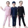 thumbnail image 1 of Kkkded 1-14T Girls Swimsuits Rash Guard Set for Girls Half Sleeve Swimsuits Hawaiian Three Piece Bathing Suits Swimwear Set for Toddler Kids Teenagers, 1 of 8