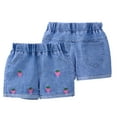 thumbnail image 1 of Kkkded 1-6 Years Girls Denim Shorts,Baby Girls Summer Shorts,Toddler Girls Elastic Waistband Stretch Jean Shorts, 1 of 9