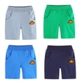 thumbnail image 1 of Kkkded Boys Girls Shorts Pants for Toddler Kids,1-9Years Little Boys Girls Summer Cotton Shorts Baby Elastic Five-Quarter Pants with Pockets Casual Shorts, 1 of 8