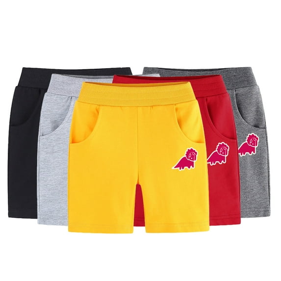 Kkkded Boys Girls Summer Cotton Shorts Sports Casual Five Trousers 1-9 Years Unisex Elastic Waist Sports Short Pants for Kids Baby