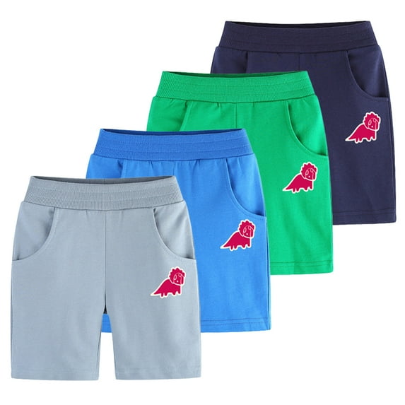 Kkkded Kids Toddler Active Shorts for Boys Girls 1-9T Little Boys Girls Athletic Cotton Shorts Baby Summer Pockets Sports Casual Five Quarter Medium Pants