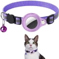 thumbnail image 1 of Kkkded Cat Collar, Air tag Cat Collar with Bell and Safety Buckle with Waterproof Airtag Holder Compatible for Cat Dog Kitten Puppy, 1 of 9
