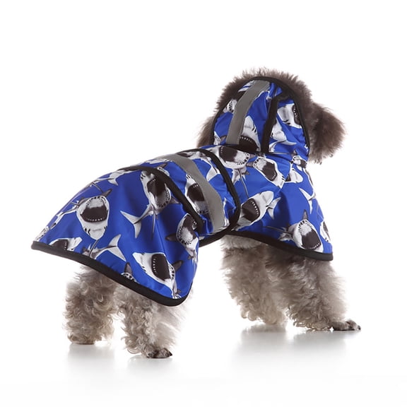 Kkkded Dog Raincoat Puppy Rain Jacket Waterproof Hooded Slicker Poncho with Reflective for Small Medium Large Breeds S-4XL