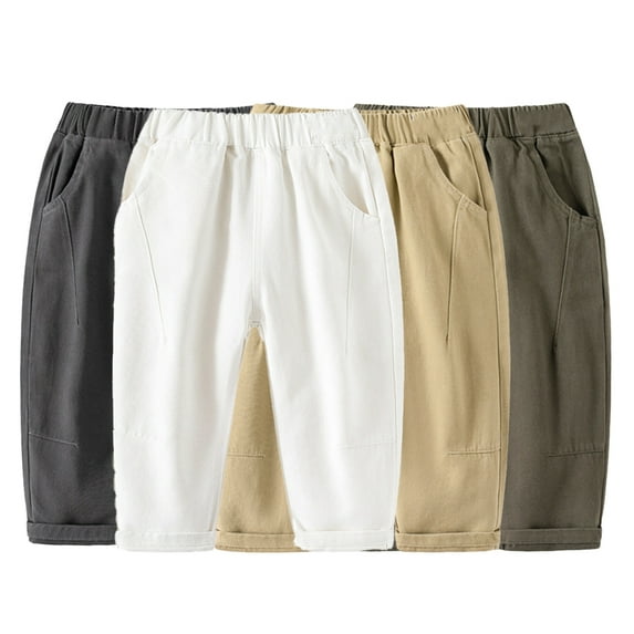 Kkkded Kids Baby Sweatpants Jogger for Boys,Little Boy's Pants Active Pants Toddler Boys Casual Spring Fall Pant with Pocket,Size 1-8Years