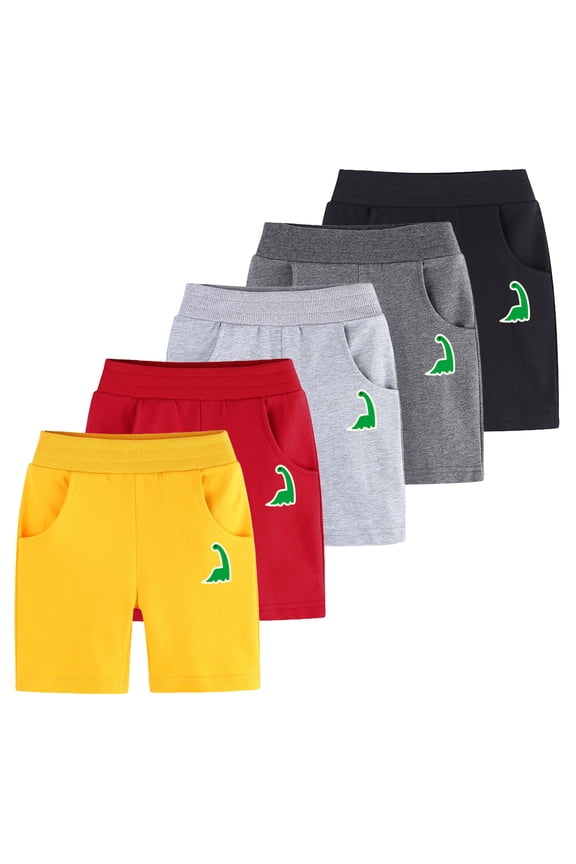 Kids Toddler Boys Girls Shorts Pants 1-9 Years Little Boys Girls Summer Cotton Shorts Elastic Five-Quarter Pants Baby Casual Sports Pants Shorts with Pockets
