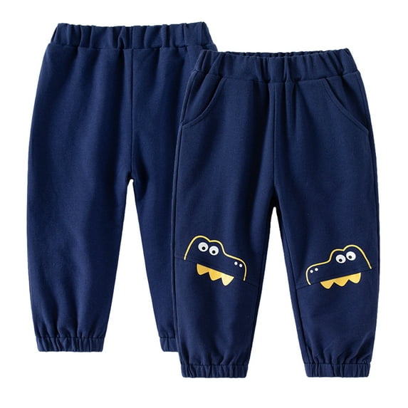 Kkkded Kids Toddler Boys Sweatpants Jogger Baby Jogger Pants Boys Fashion Casual Fashion Elastic Waist Trousers Little Big Boys Spring Fall Active Pants for 2-10 Years