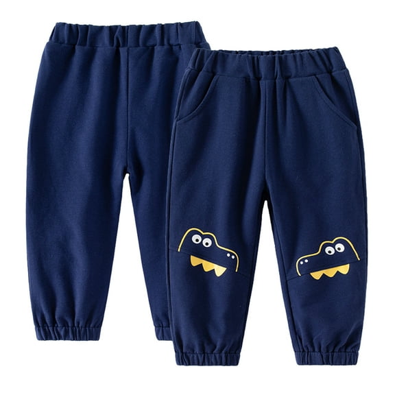 Kkkded Kids Toddler Boys Sweatpants Jogger Baby Jogger Pants Boys Fashion Casual Fashion Elastic Waist Trousers Little Big Boys Spring Fall Active Pants for 2-10 Years
