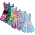 thumbnail image 1 of Kkkded Kids Toddler Girls Sleeveless Dresses Teen Summer Printed Dres Little Big Casual Swing Sundress Fashion Skirt Pullover Party Dresses Clothes,Size 4-13Years, 1 of 9