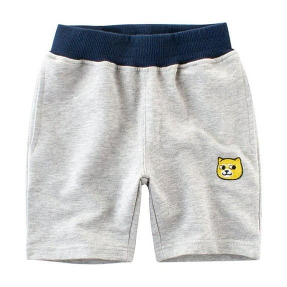 Kkkded Kids Toddlers Boys Girls Shorts Elastic Waist Summer Casual Short Pants Baby Solid Pants Five-Quarter Pants 1-9Years
