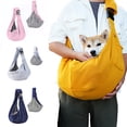 thumbnail image 1 of Kkkded Pet Dog Cat Sling Carrier Puppy Sling Bag Small Dogs Cats Carrier Adjustable Hand Free Dog Satchel Carrier for Outdoor Travel 25.6*11.8*31.5in, 1 of 7