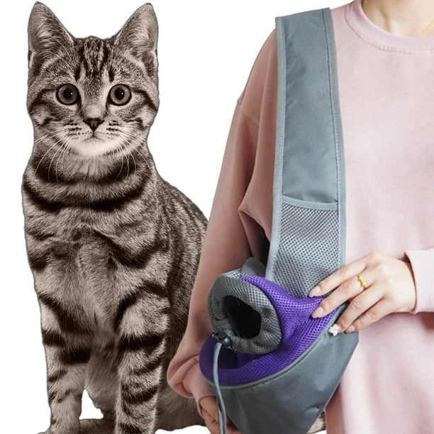 Kkkded Cats Dogs Carrier Pet Breathable Mesh Safe Sling Bag Carrier Dogs Outdoor Travel Comfortable Shoulder Carrier