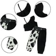 thumbnail image 1 of Kkkded Toddler Baby Outfit Sets for Girls Halter Ruffle Sleeveless Tops + Irregular Print Pants Summer Two-Piece Set for 9 Months-5 Years, 1 of 9