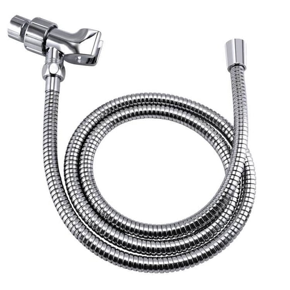 Klabb K-3 Shower Set 79 Inches Stainless Steel Shower Hose with Adjustable Shower Arm Holder Shower Head Holder Replacement Shower Hose Head Holder with Inner Brass Ball