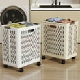 thumbnail image 1 of kladzum Foldable Laundry Baskets Large Capacity Laundry Hamper with Wheels Handles Removable Wash Hampers Multi Functional Portable Dirty Clothes Basket for Laundry Room, Bath, Bedroom, Dorm, 1 of 7