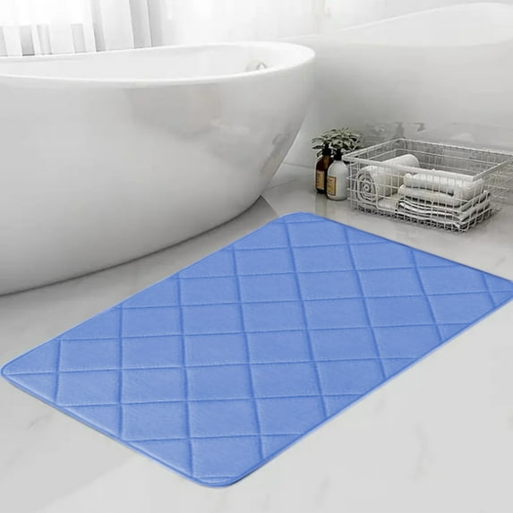 kladzum Soft Microfiber Bathroom Rugs Non-Slip Absorbent Water Carpet Drying Fast Bath Mats for Bathroom, Shower Floor Mat for Bath Tub Home Decor Accessories