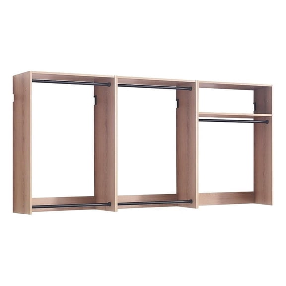 Klair Living Devi Series 31.5" - 94.5" W Oak Modular Closet System