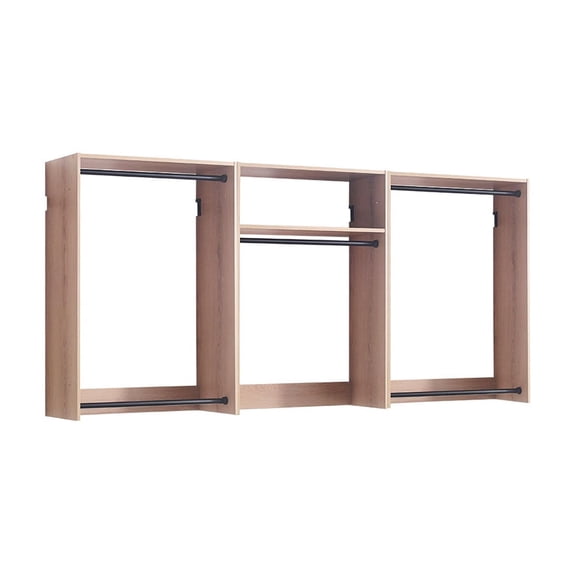 Klair Living Devi Series 31.5" - 94.5" W Oak Modular Closet System