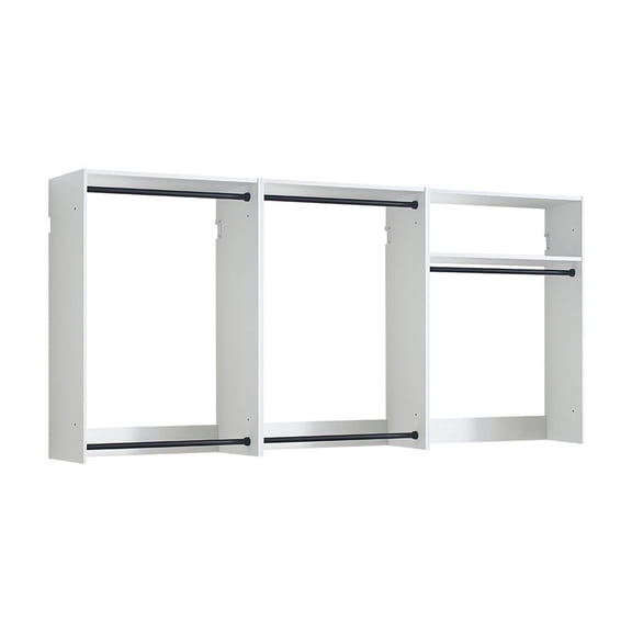 Klair Living Devi Series 31.5" - 94.5" W White Modular Closet System