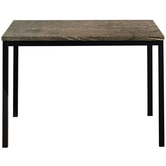 Klair Living Harry Contemporary Wood and Metal Computer Desk in Black/Gray