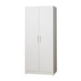 thumbnail image 1 of Klair Living Mia 6-Shelf Contemporary Engineered Wood Tall Shoe Cabinet in White, 1 of 6