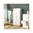 thumbnail image 1 of Klair Living Mia Tall Shoe Cabinet with Six Shelves in White, 1 of 6