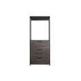thumbnail image 1 of Klair Living Monica Wood and Metal Walk-in Closet with 3-Drawer in Rustic Gray, 1 of 4