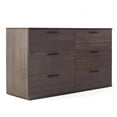 thumbnail image 1 of Klair Living Morgan Farmhouse Three-Drawer Jumbo Dresser in Espresso, 1 of 4