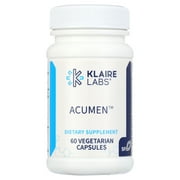 Klaire Labs SFI Health Acumen - Cognitive Support Supplement with Bacopa Monnieri Extract - Memory Support - Gluten-Free & Hypoallergenic Bacopa Capsules for Adults & Kids 7+ 60 Capsules